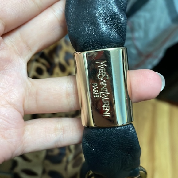 YSL St Tropez Leopard Print Pony Hair Hobo - Picture 7 of 10